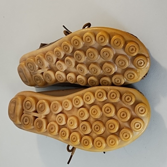 Fantini Soft Supple Leather Tan Brown Moccasin Lazer Cut Driving Shoe - Picture 7 of 11